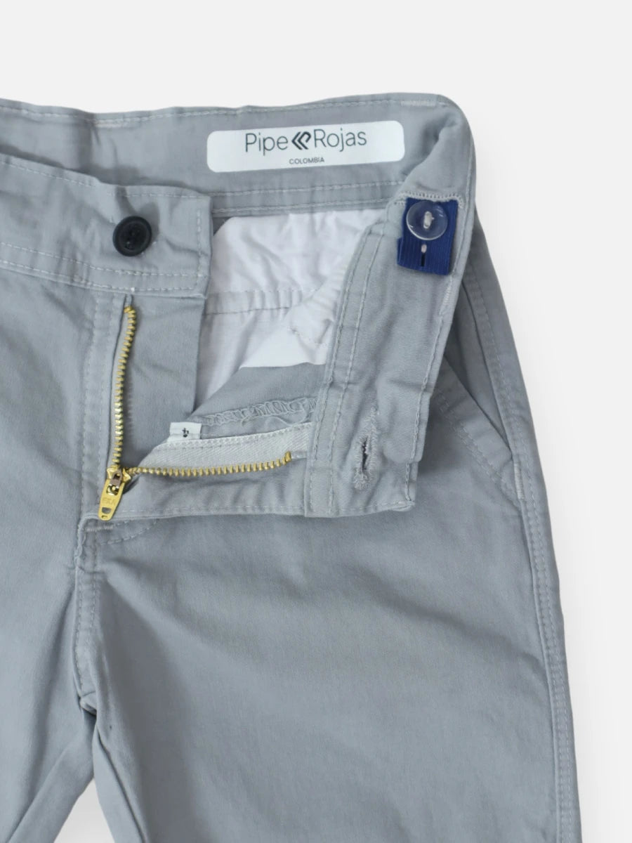 Bermuda en dril R003 Gris