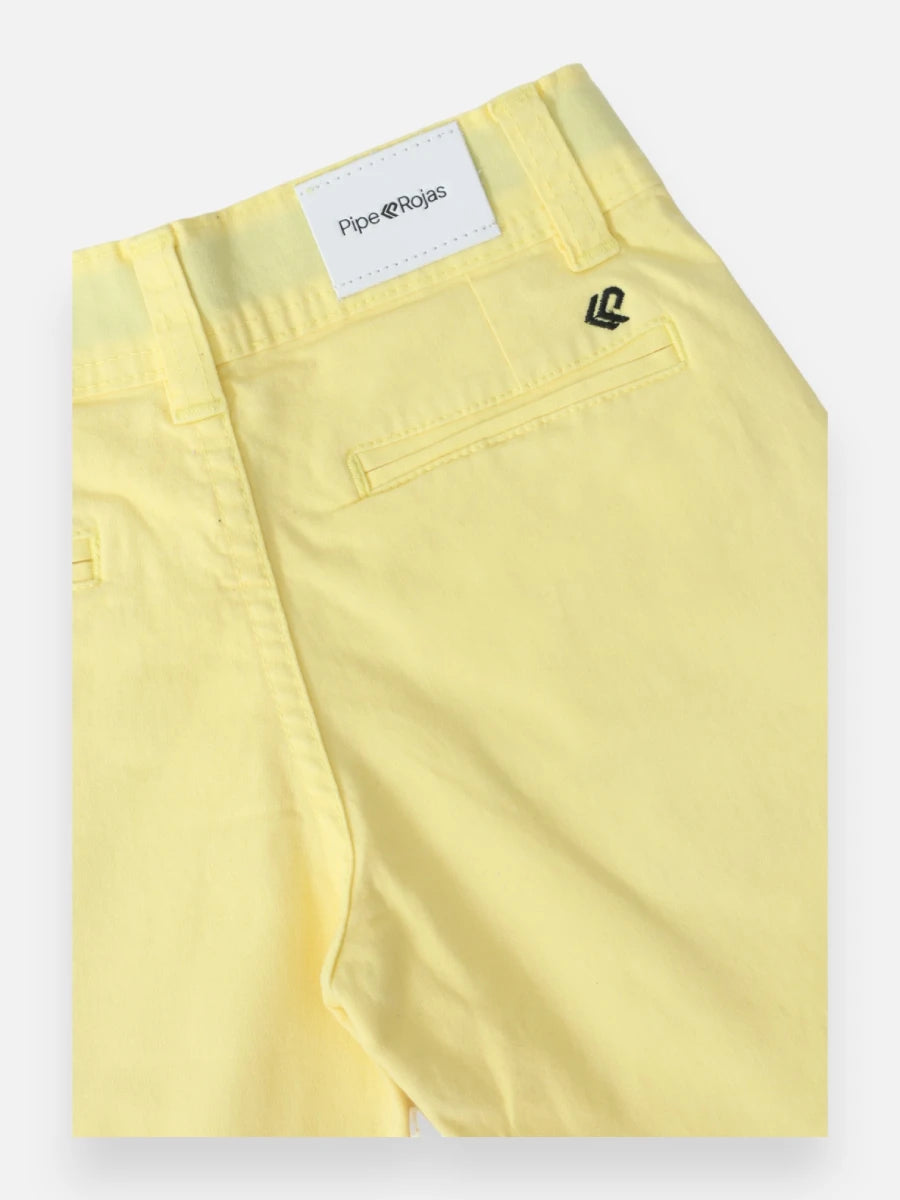 Bermuda en dril R004 Amarilo