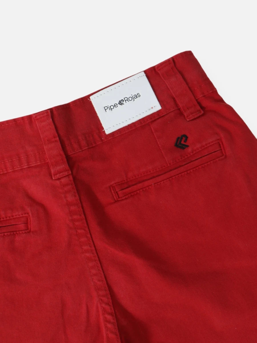 Bermuda en dril R005 Rojo