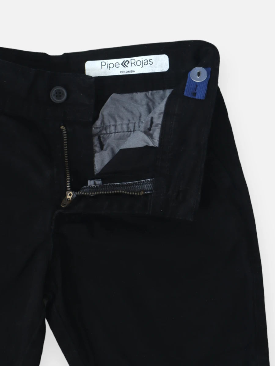 Bermuda en dril R009 Negro