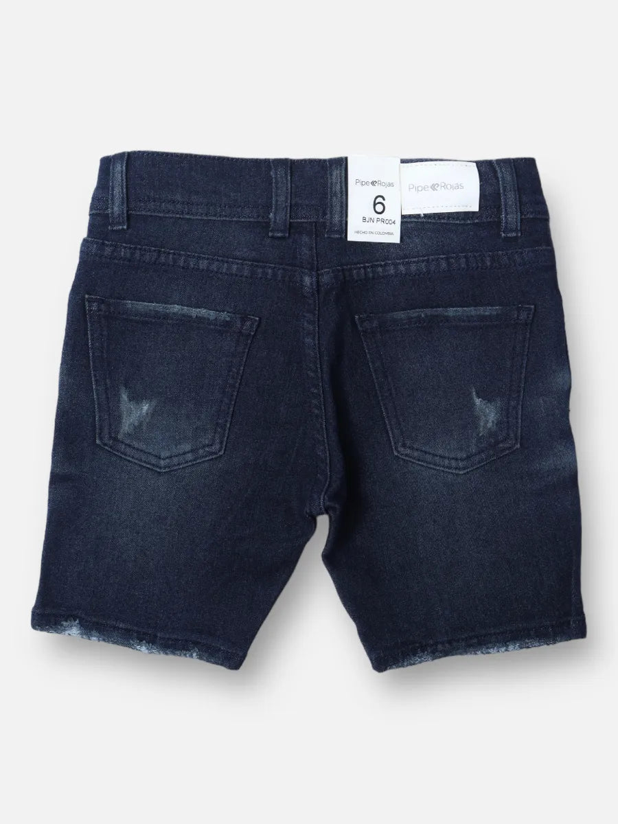 Bermuda en jean R004 Tono Oscuro
