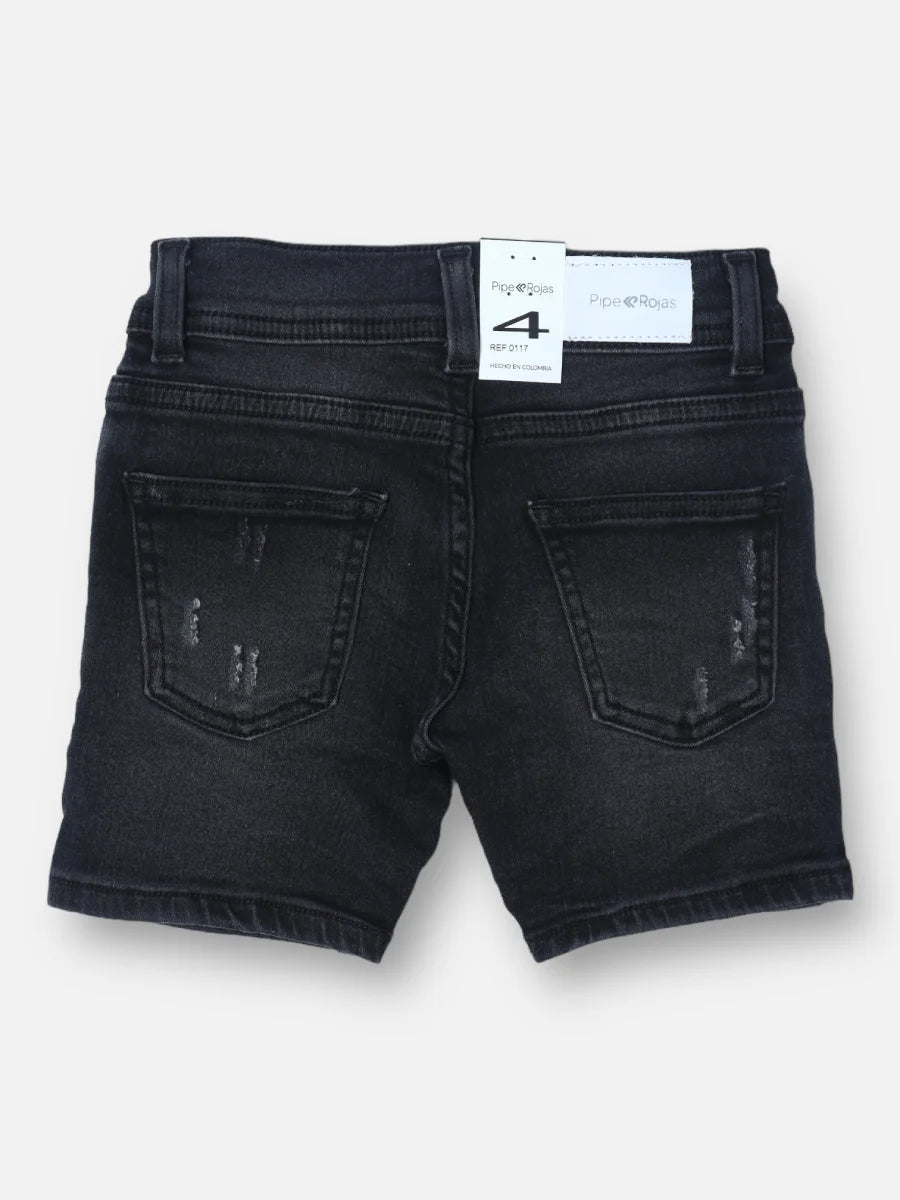 Bermuda en jean R008 Tono Gris oscuro