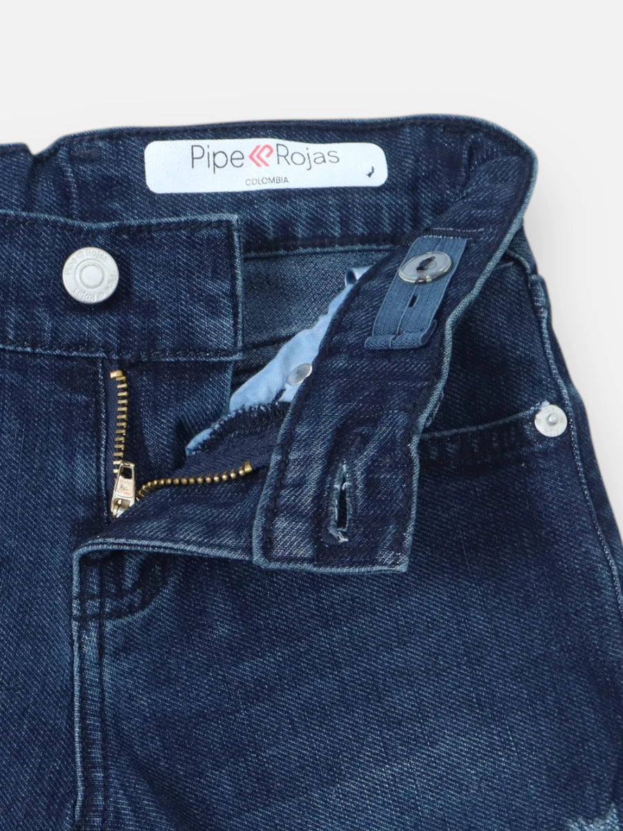 Bermuda en jean R015 Tono Oscuro