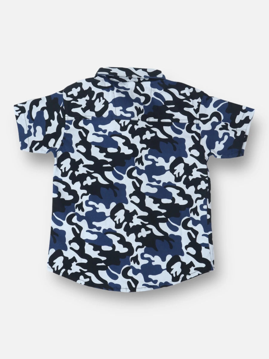 Conjunto R005 Camuflado Azul