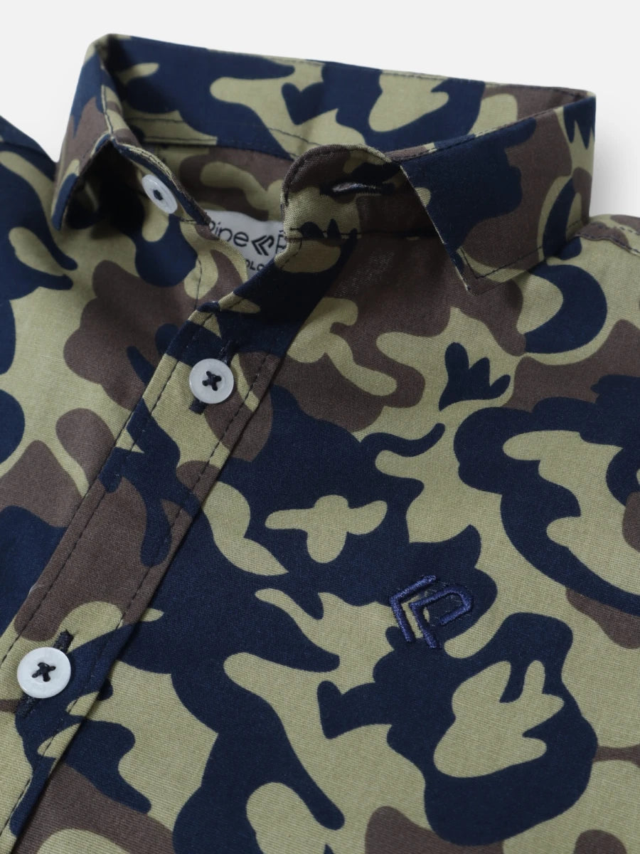 Conjunto R006 Camuflado Verde