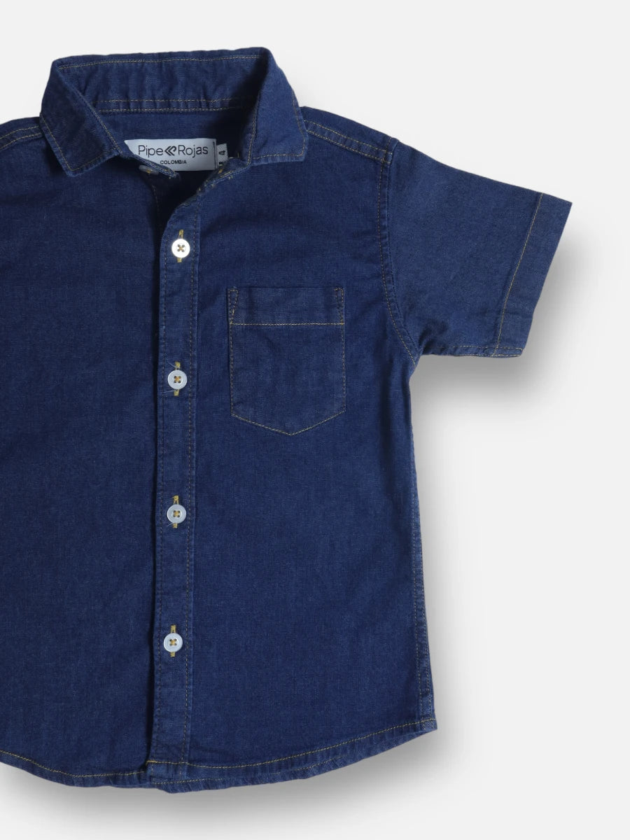 Camisa R016 Demin Oscura