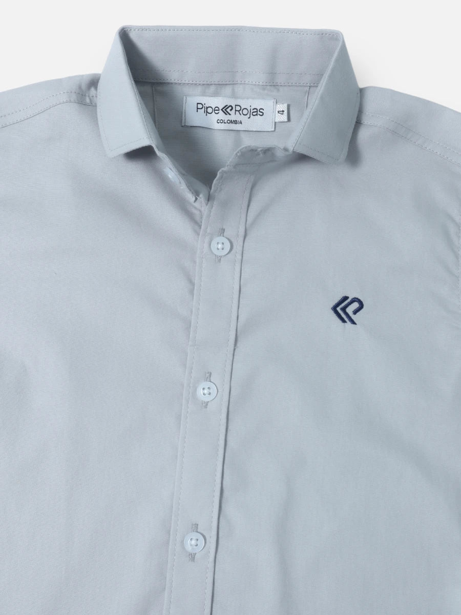 Camisa R019 M/C Gris