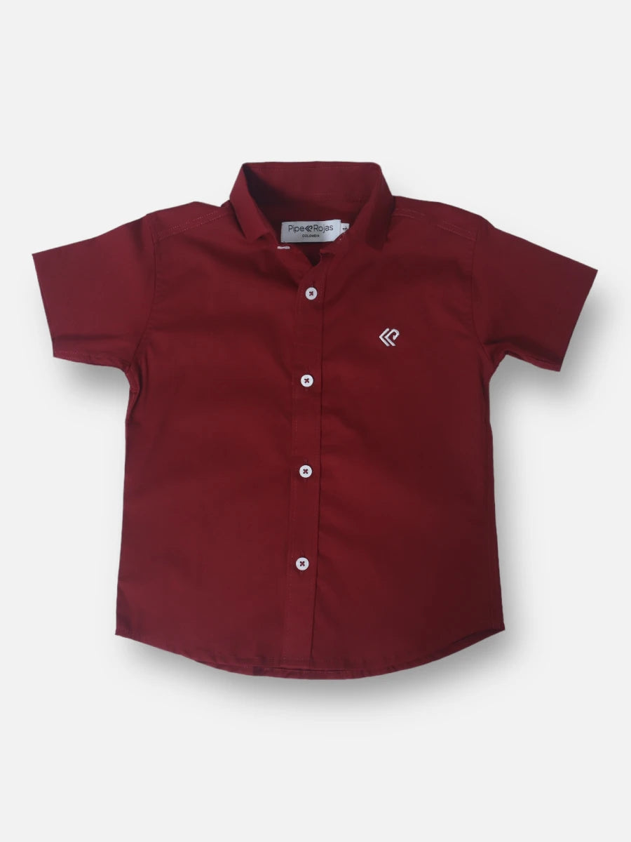 Camisa R023 M/C Vinotinto