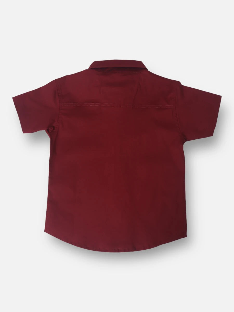 Camisa R023 M/C Vinotinto