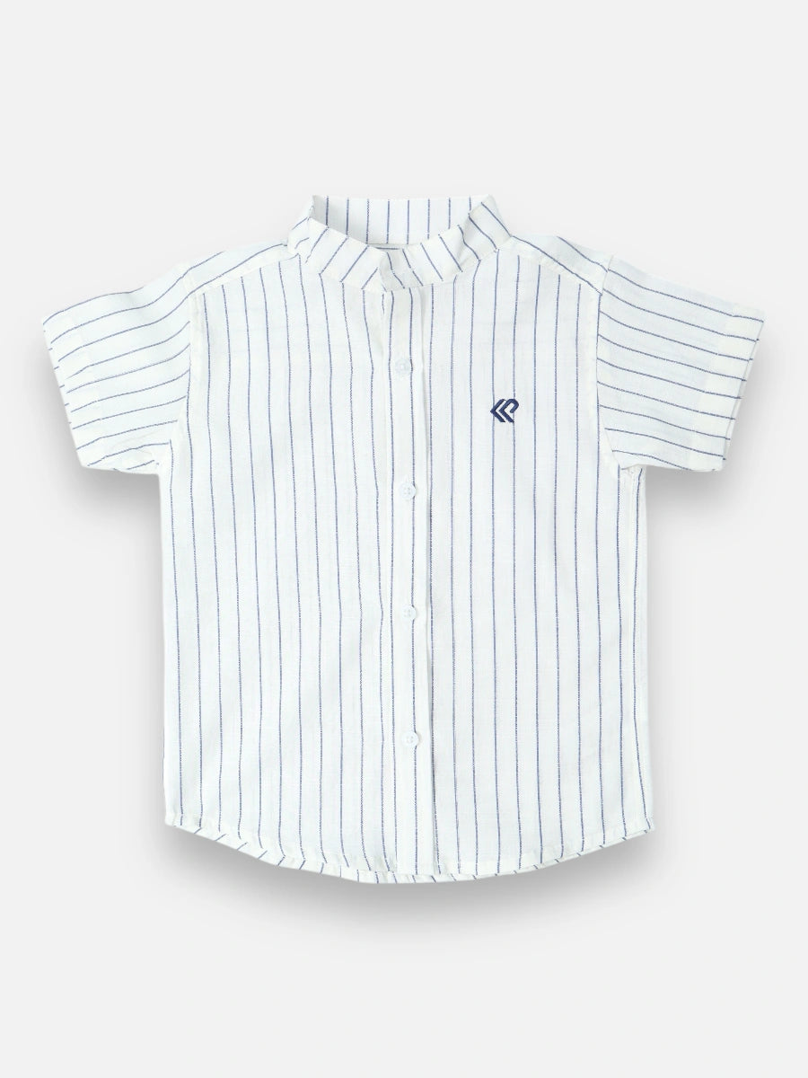 Camisa R040 M/C Líneas en Lino