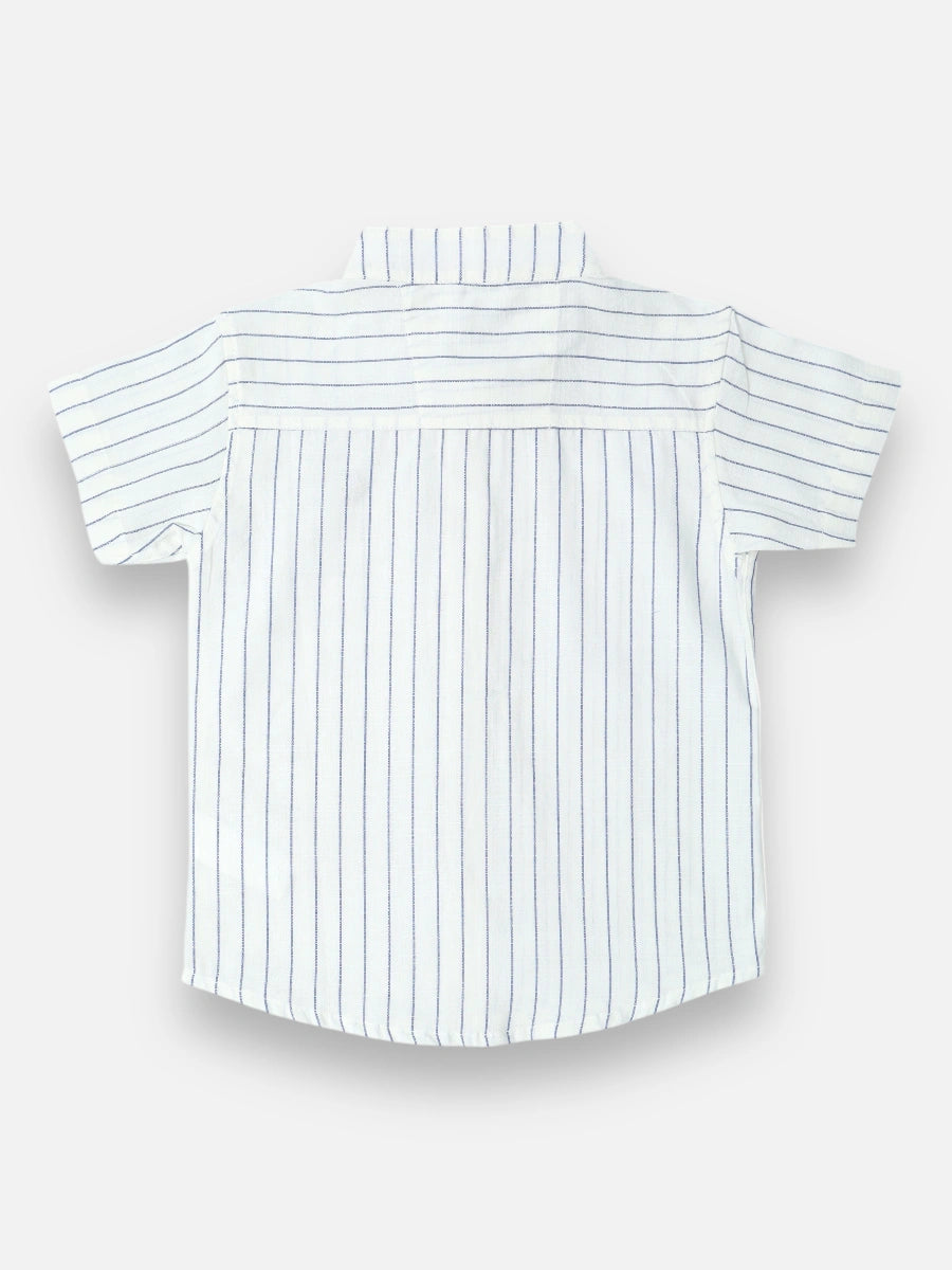 Camisa R040 M/C Líneas en Lino