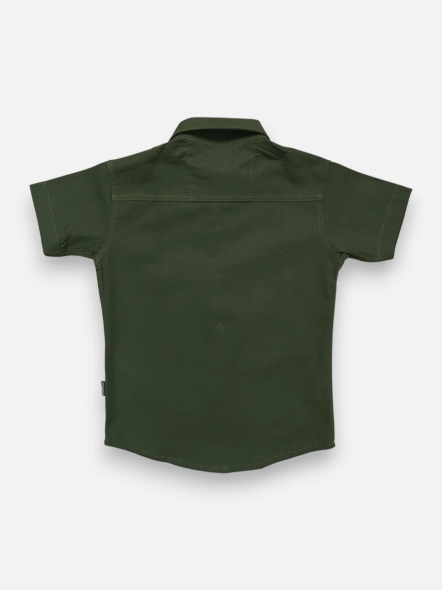 Camisa R054 M/C Lino Verde