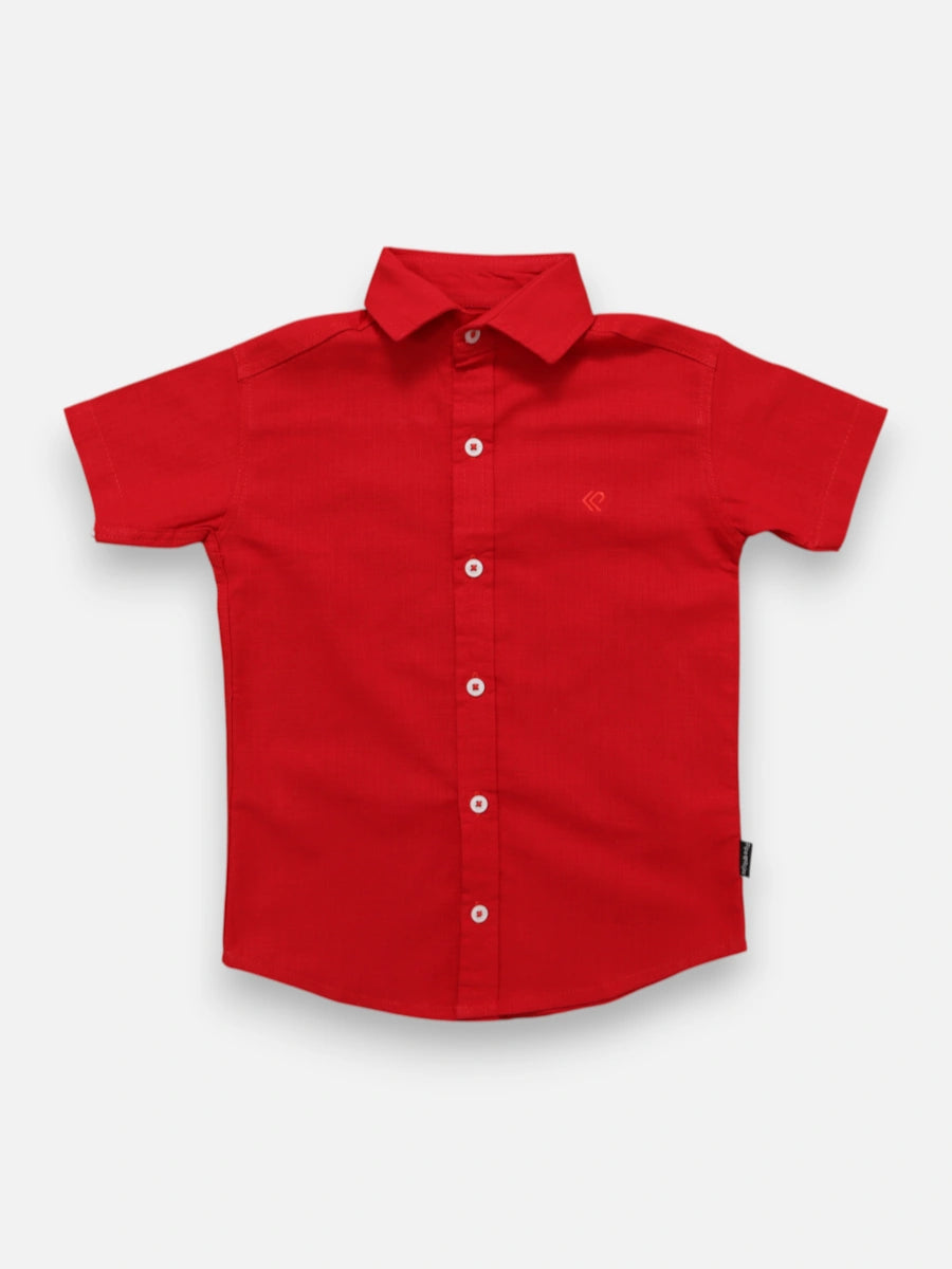 Camisa R055 M/C Lino Rojo