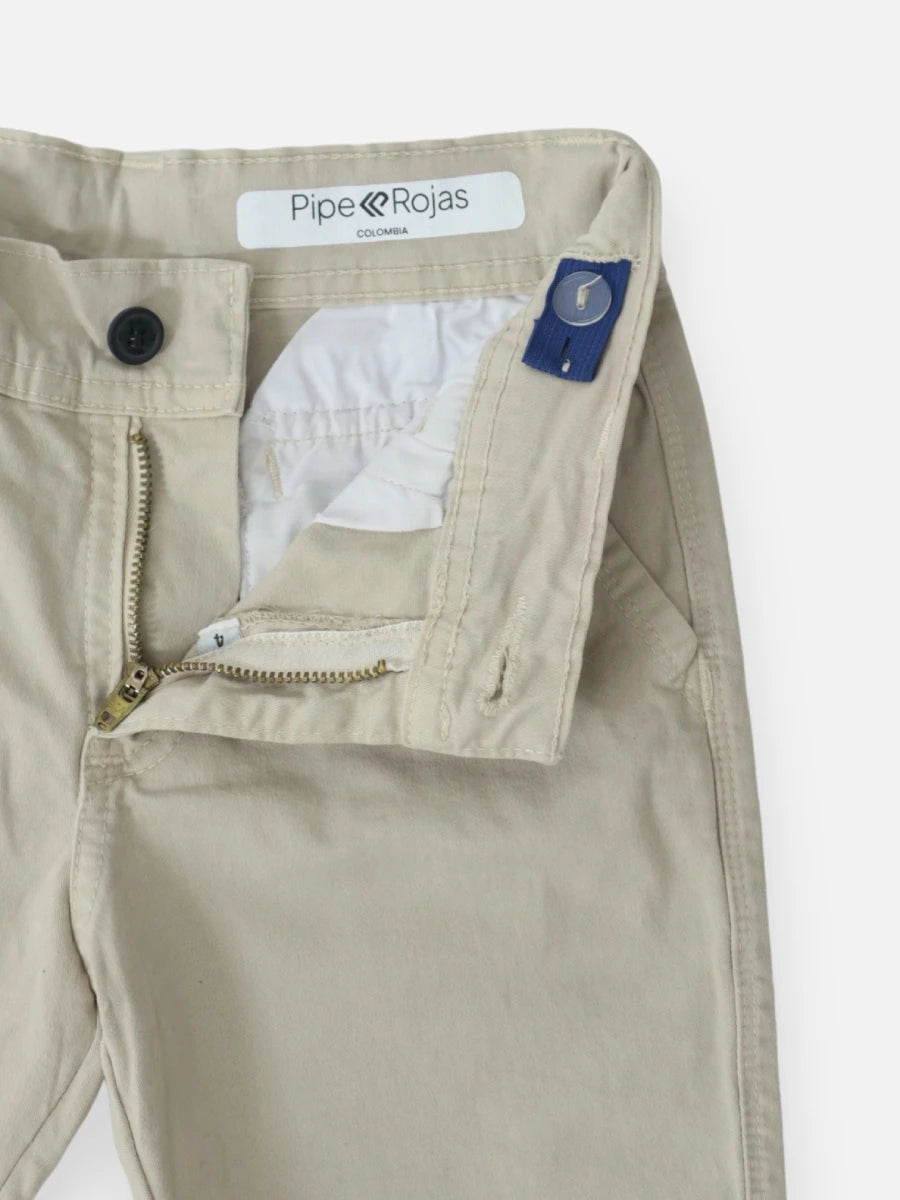 Bermuda en dril R002 Beige