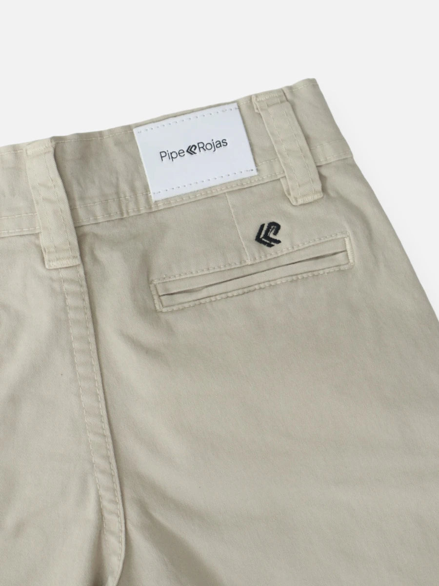 Bermuda en dril R002 Beige