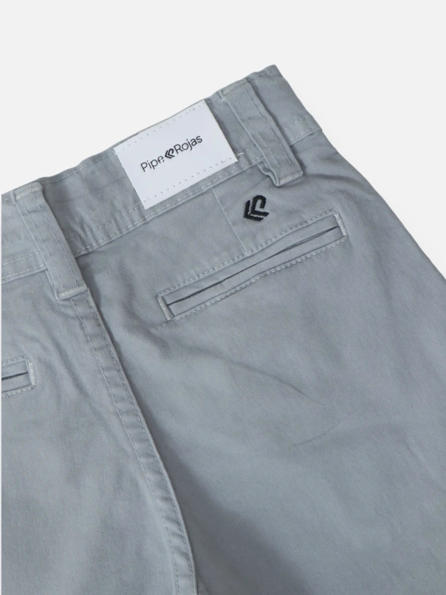 Bermuda en dril R003 Gris