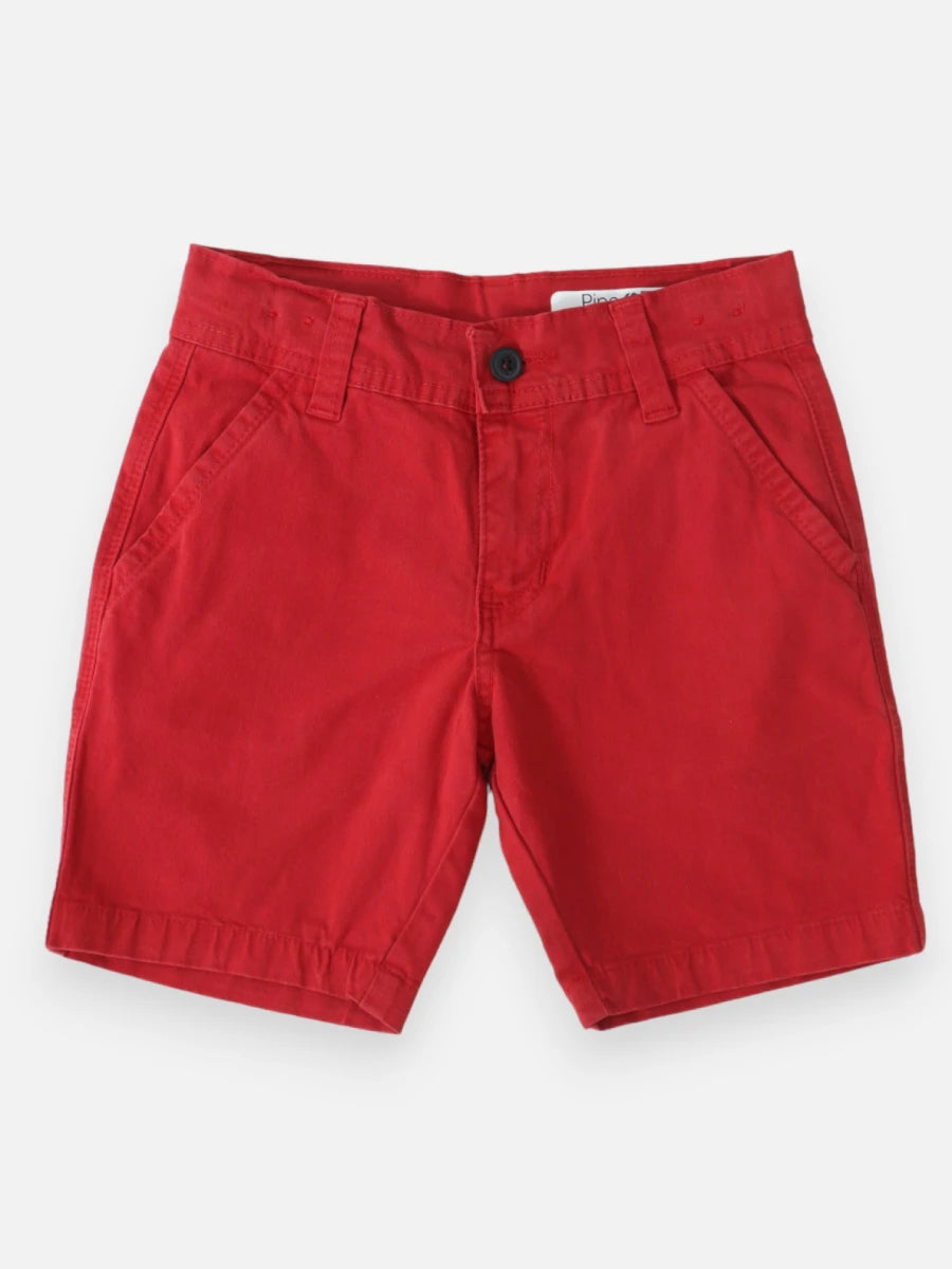 Bermuda en dril R005 Rojo