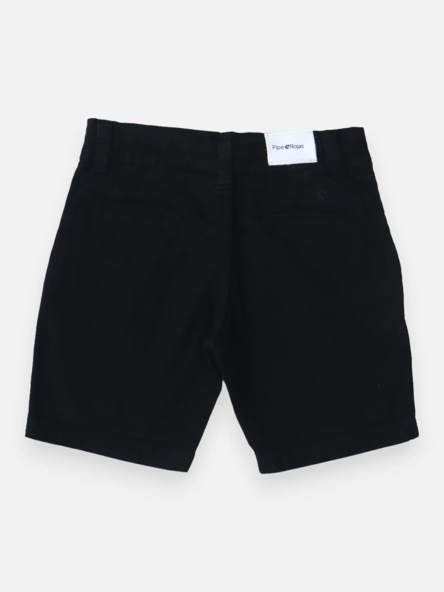 Bermuda en dril R009 Negro