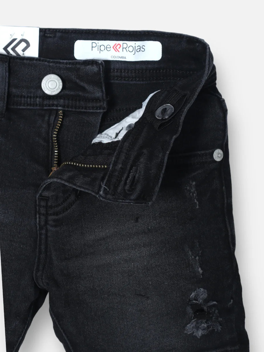 Bermuda en jean R008 Tono Gris oscuro