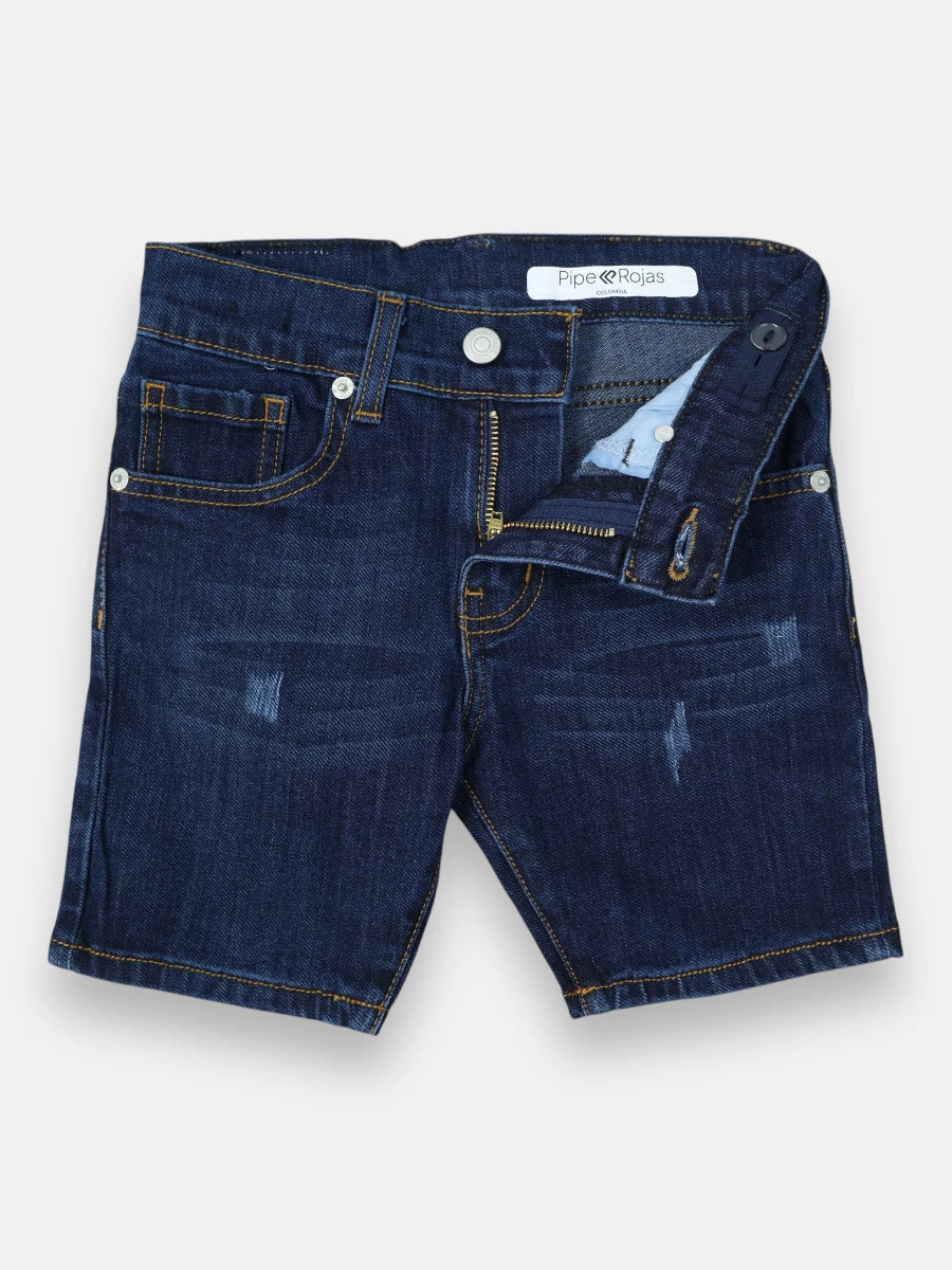 Bermuda en jean R024 Tono Oscuro