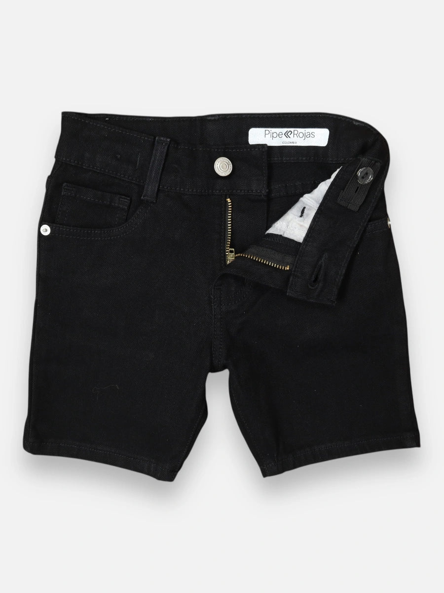 Bermuda en jean R027 Negro