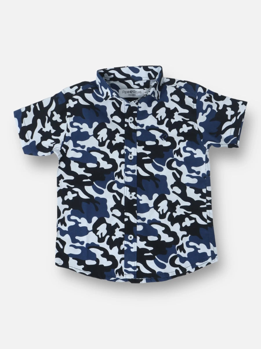 Conjunto R005 Camuflado Azul