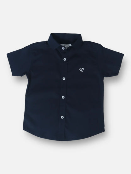 Camisa R028 M/C Azul Oscuro