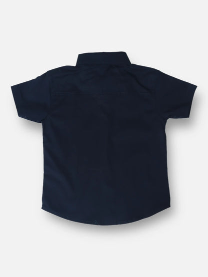 Camisa R028 M/C Azul Oscuro