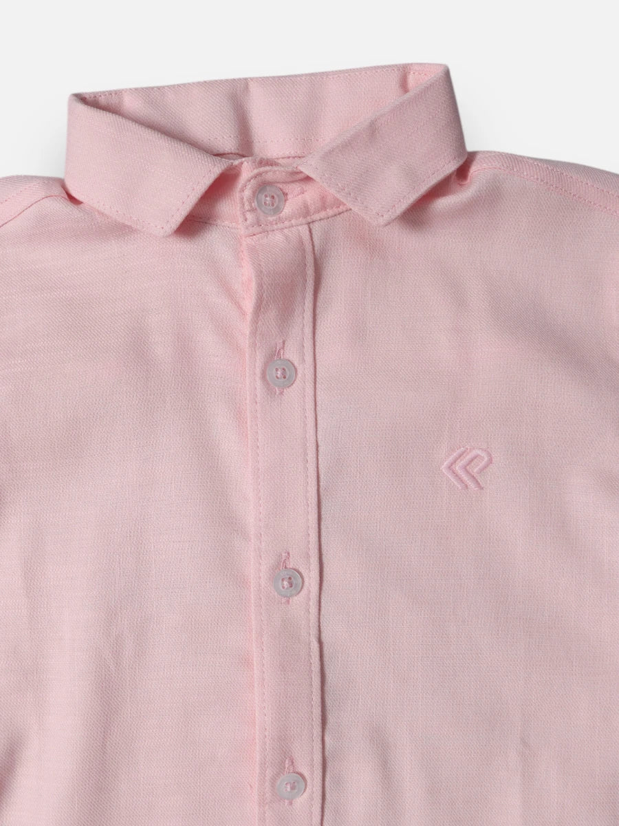 Camisa R052 M/C Lino Rosado