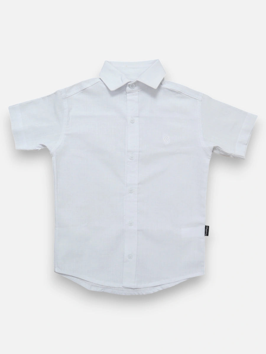 Camisa R053 M/C Lino Blanco