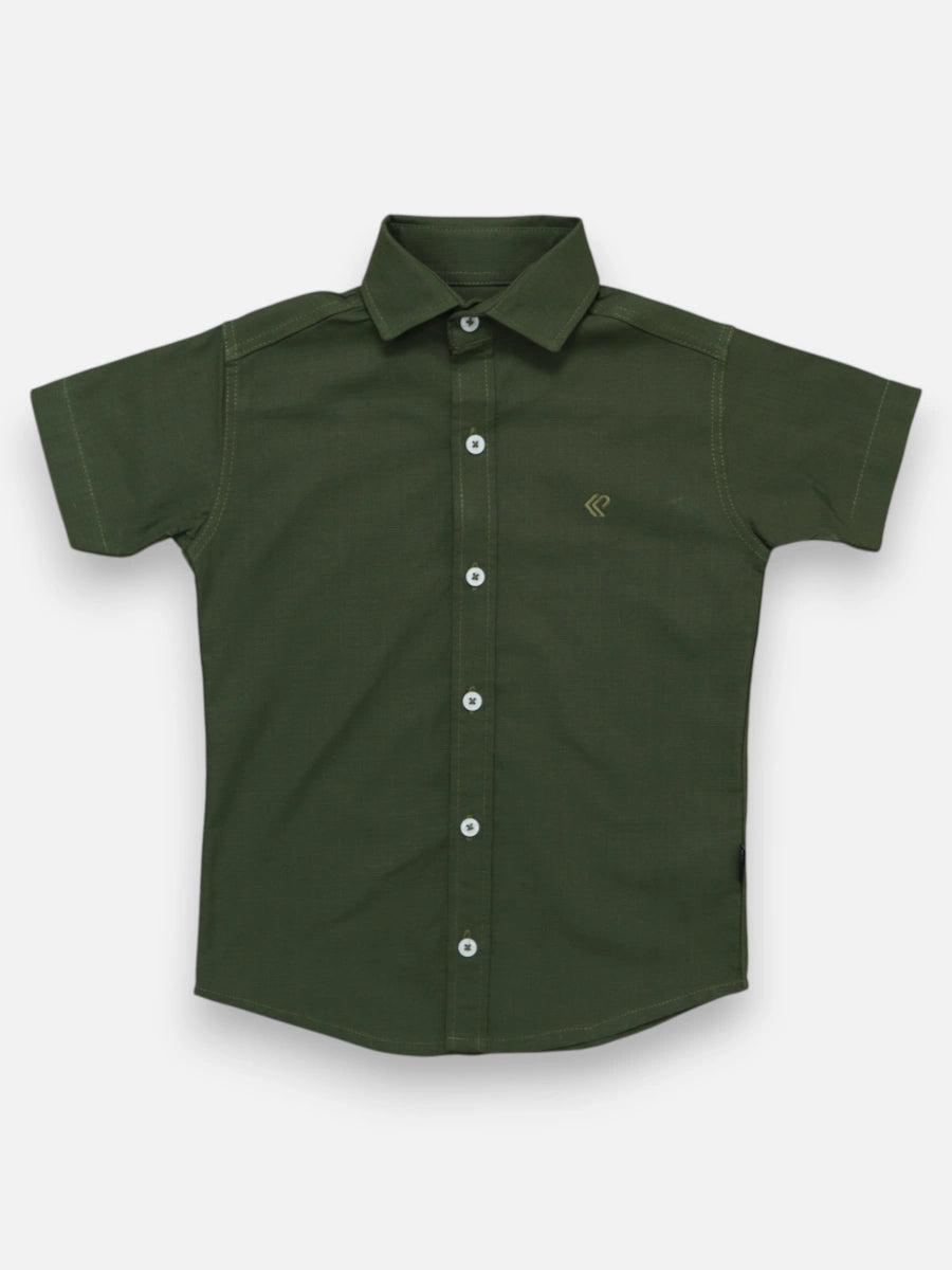 Camisa R054 M/C Lino Verde