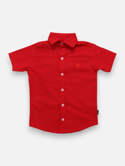 Camisa R055 M/C Lino Rojo