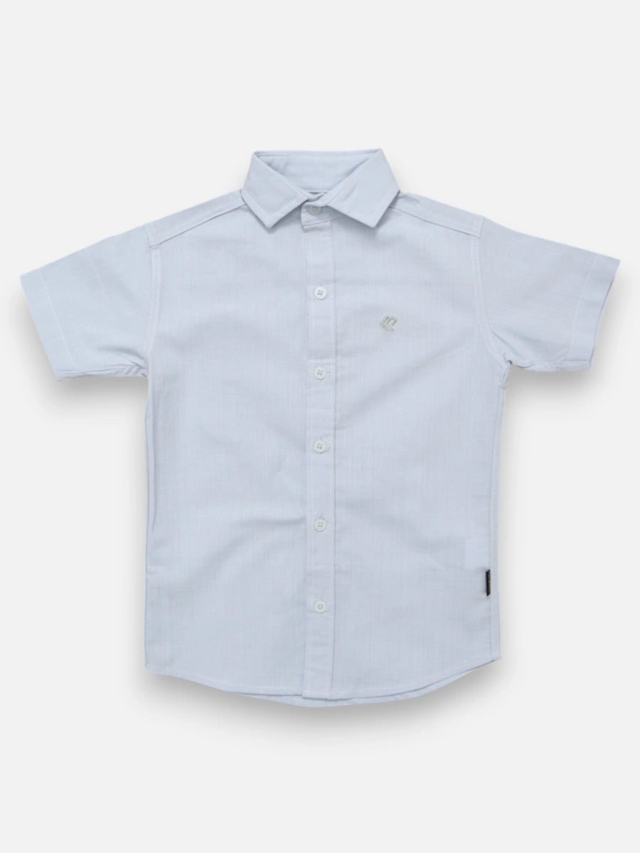 Camisa R056 M/C Lino Azul