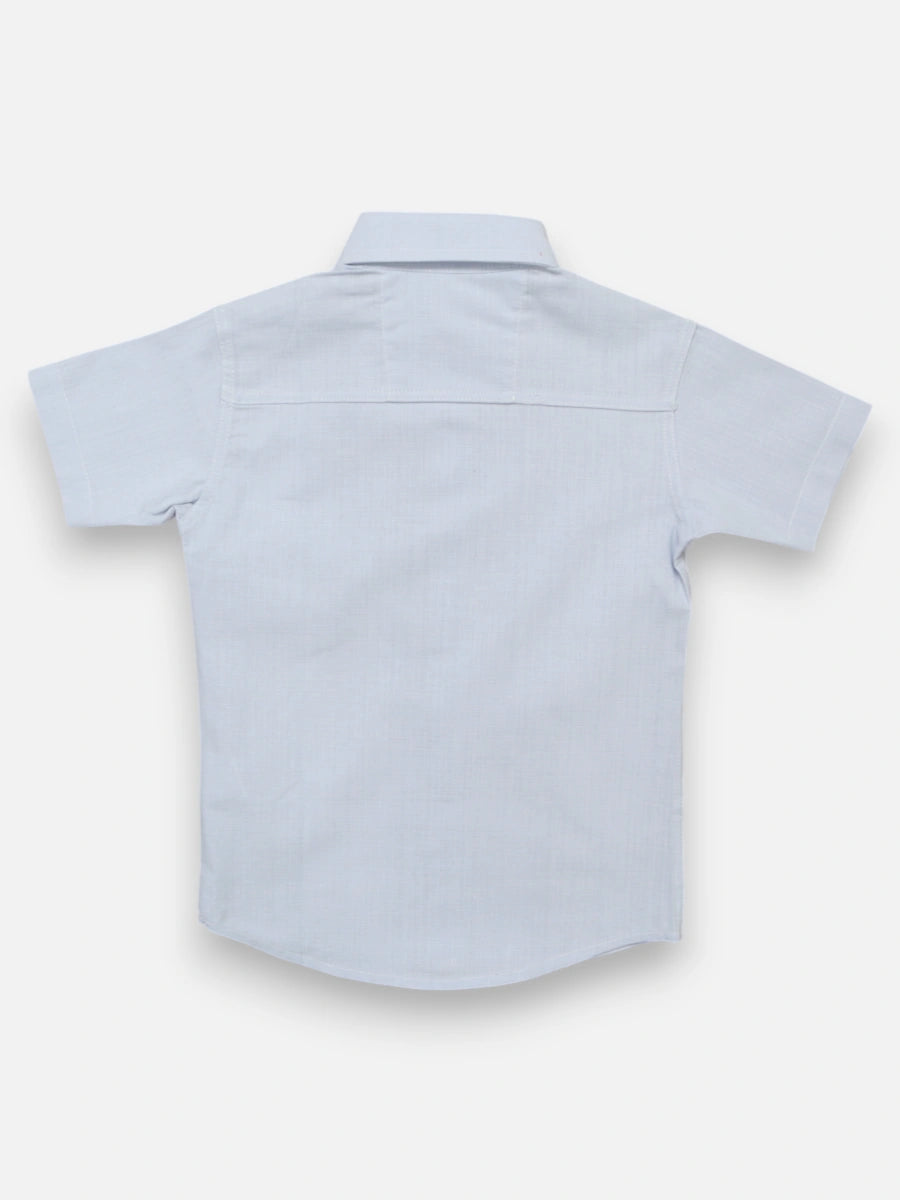 Camisa R056 M/C Lino Azul