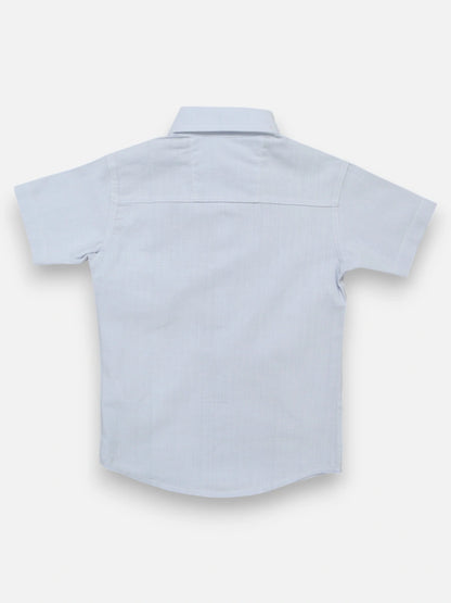 Camisa R056 M/C Lino Azul