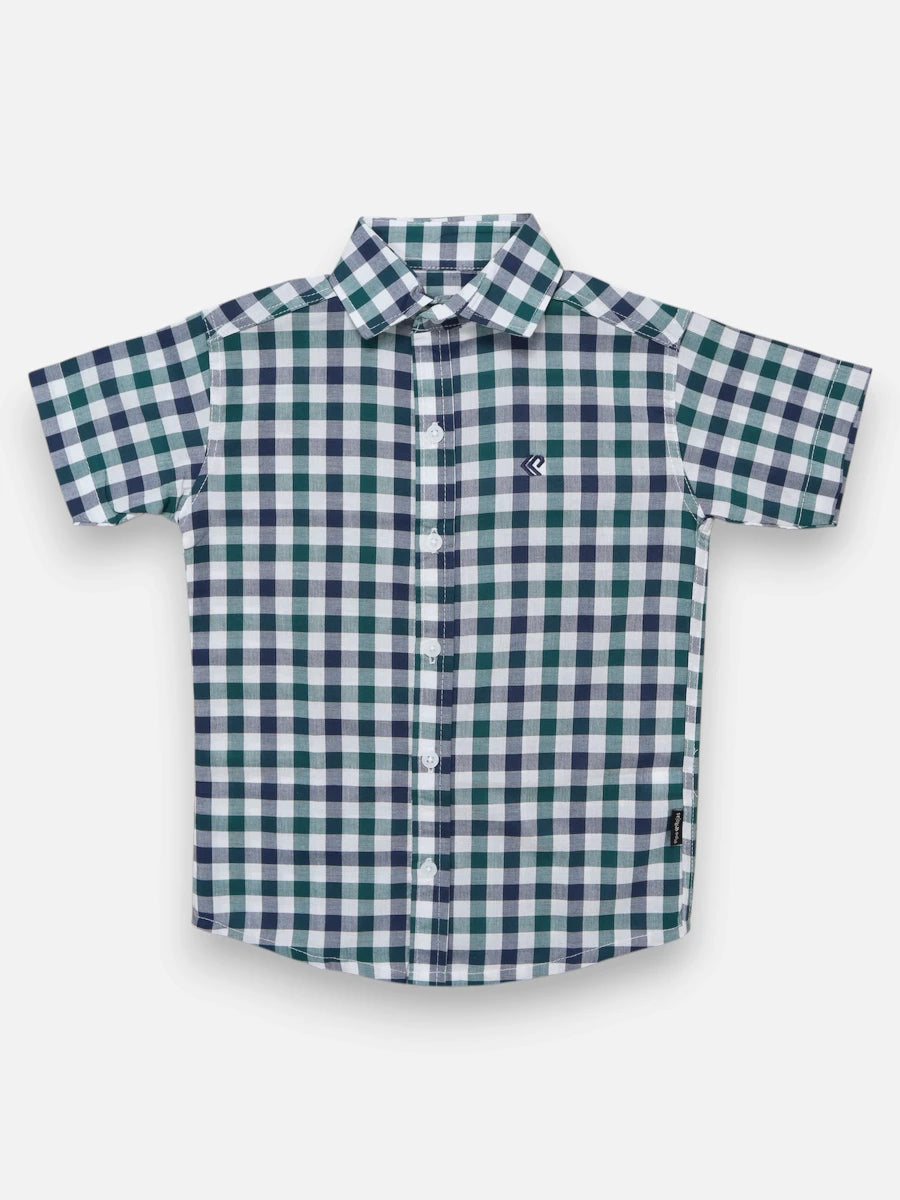 Camisa R060 M/C Cuadro Verde
