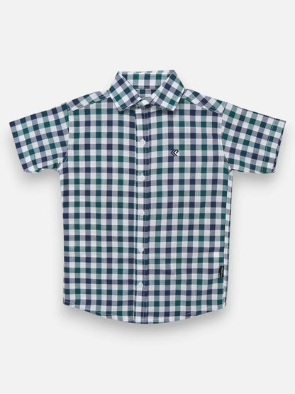 Camisa R060 M/C Cuadro Verde